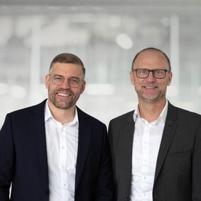 Geschäftsführer Raimund Föhrenbacher & Arnt König Geschäftsführer Testo Industrial Services Raimund Föhrenbacher und Arnt König
