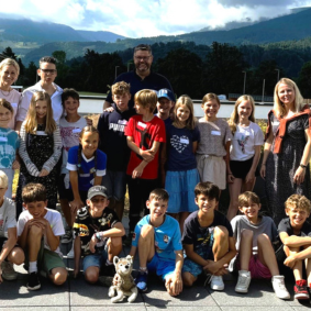 Gruppenfoto des Besuchs einer Schulklasse bei Testo Kirchzarten