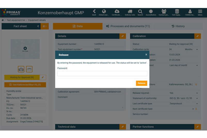 Equipment release Equipment release